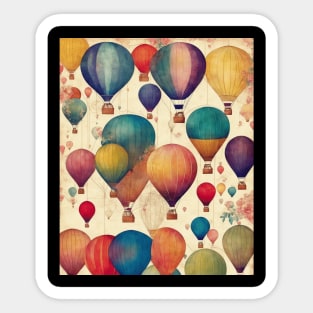 air balloon pattern Sticker